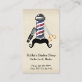 Barber Shop Business Card 名刺 (正面)