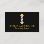 Barber Shop Business Card 名刺 (正面)