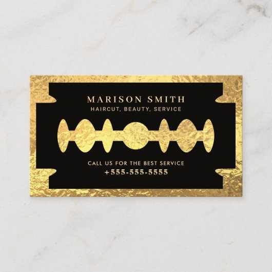 Barber Shop Hair  名刺 (正面)