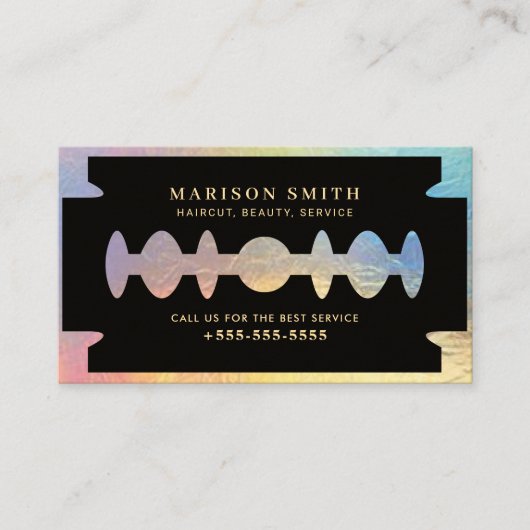 Barber Shop Hair  名刺 (正面)