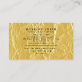 Barber Shop Hair Stylist  名刺 (裏面)