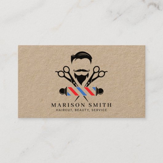 Barber Shop Hair Stylist  名刺 (正面)