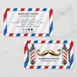 Barber Shop Hair Stylist Professional Barbershop 名刺