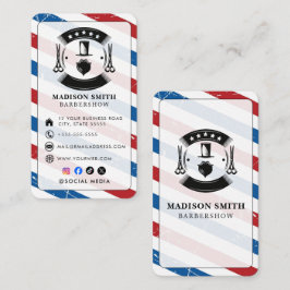 Barber Shop Hair Stylist Professional Barbershop 名刺