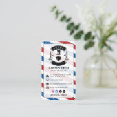 Barber Shop Hair Stylist Professional Barbershop 名刺 (スタンド正面)