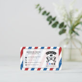 Barber Shop Hair Stylist Professional Barbershop 名刺 (スタンド正面)