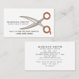 Barber Shop Hair Stylist Professional Barbershop 名刺