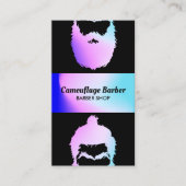 Barber Shop hipster hologram 名刺 (正面)