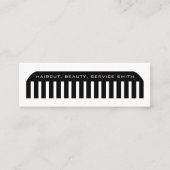 Barber Shop Professional Hair stylist comb modern  スキニー名刺 (正面)