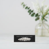 Barber Shop Professional Hair stylist comb modern  スキニー名刺 (スタンド正面)