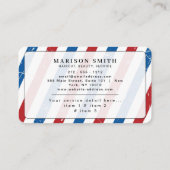 Barber Shop Professional Stripes 名刺 (裏面)