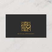 Barber Shop QR Code Professional 名刺 (裏面)