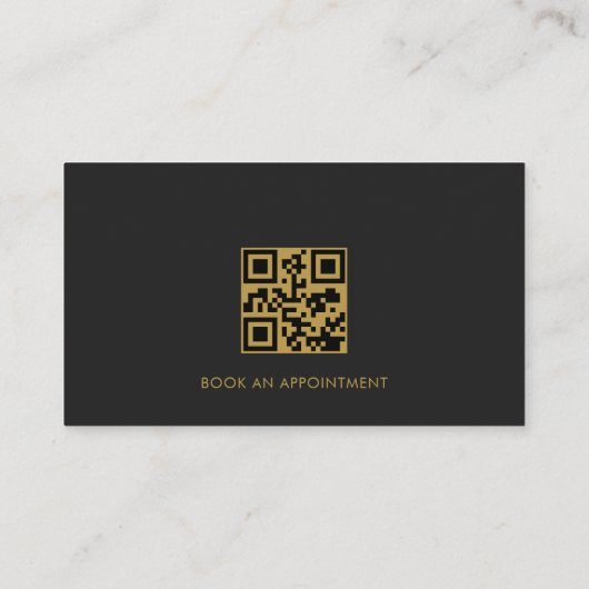 Barber Shop QR Code Professional 名刺 (裏面)