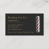 Barber Shop QR Code Professional 名刺 (正面)