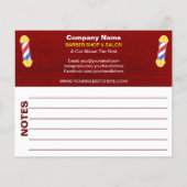 Barber Shop & Salon Customizable Coupon Template チラシ (裏面)