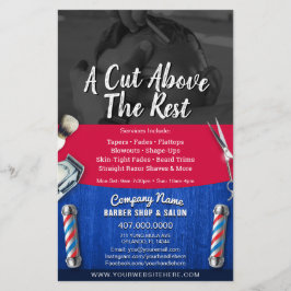Barber Shop & Salon Customizable Coupon Template チラシ