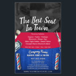 Barber Shop & Salon Customizable Coupon Template チラシ<br><div class="desc">Remain visible and in front of the competiton by customizing,  printing and handing out these effective barber shop flyers to all who can utilize your barber/salon services. Keep or replace eplacing the barber cuts/images in backround with your own.</div>