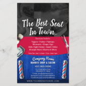 Barber Shop & Salon Customizable Coupon Template チラシ (正面)