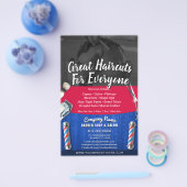 Barber Shop & Salon Customizable Coupon Template F チラシ (シングル)