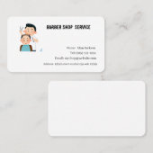 Barber Shop  Service 名刺 (正面/裏面)