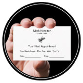 Barber Shop Simple Appointment Cards 予約カード