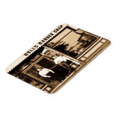 Barber Shop Vintage Retro Americana マグネット (左側)