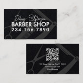 Barber tools modern barbershop  名刺 (正面/裏面)