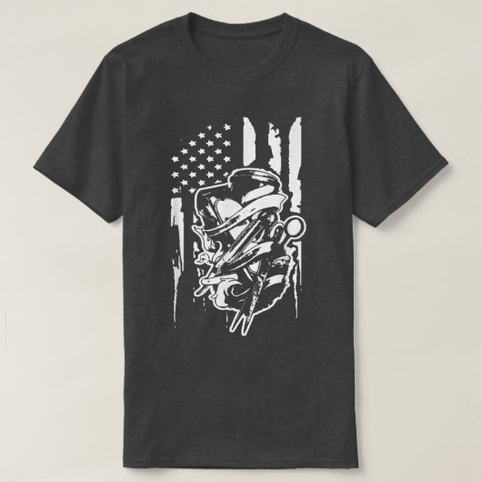 Barber Trimmer Us Flag Best Barber For Men For Wo Tシャツ (デザイン正面)