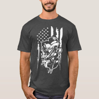 Barber Trimmer Us Flag Best Barber For Men For Wo Tシャツ