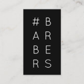 #BARBERSハッシュタグロイヤリティパンチカード ロイヤリティカード (正面)