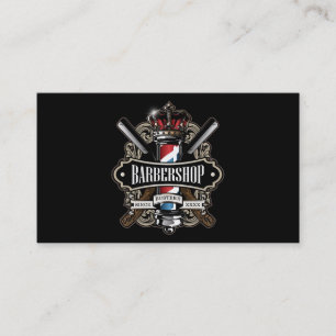 Barbershopの名エレガント刺のパーソナライズ 名刺