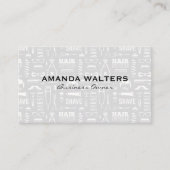 Barbershopの背景 名刺 (正面)