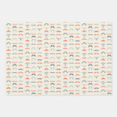 Barbershopアイコンラッピング紙 ラッピングペーパーシート (正面3)