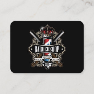 Barbershopエレガントロゴのパーソナライズ 名刺