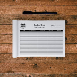 Barbershopクライアント記録メモ帳 ノートパッド