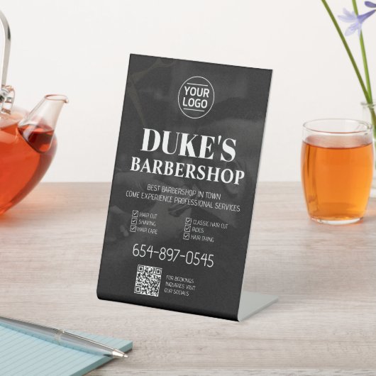 Barbershopサービスカスタムのペデスタルサイン 台座サイン (インサイチュ)