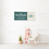 Barbershopブルージーンズのテクスチャ 横断幕 (インサイチュ)