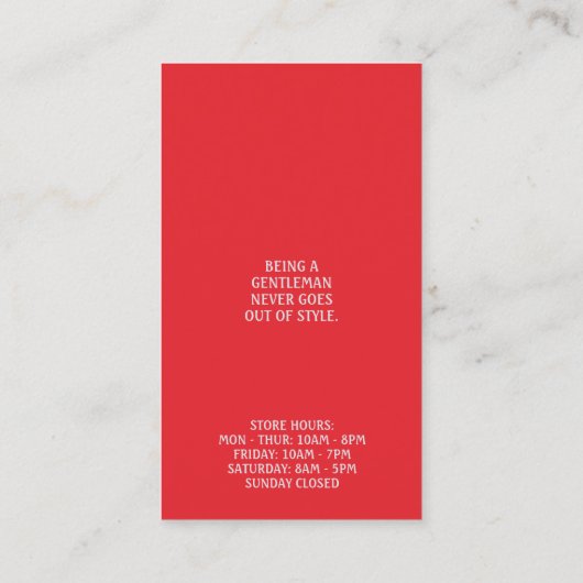 Barbershop名刺 名刺 (裏面)