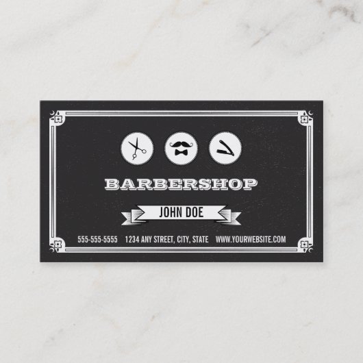 Barbershop名刺 名刺 (正面)