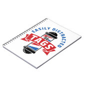 Barbershop調和はラベルに簡単に気を散らす ノートブック (左側)