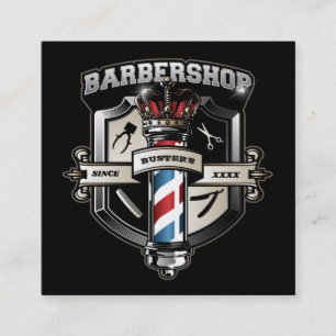 Barbershop クラシック名刺 スクエア名刺