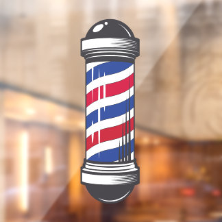Barbershop Barber Pole Customer Awareness ウィンドウサイン