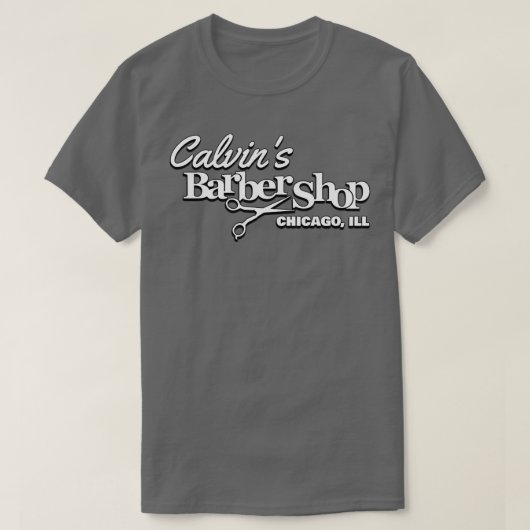 Barbershop Calvinx27s理容師店 Tシャツ (デザイン正面)