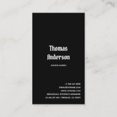 Barbershop Copper Razor Comb Clippersロゴ 名刺 (裏面)