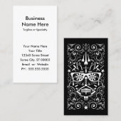 barbershop dia de los muertosの複数形 名刺 (正面/裏面)