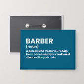Barbershop Funny Definition 缶バッジ (正面/裏面)