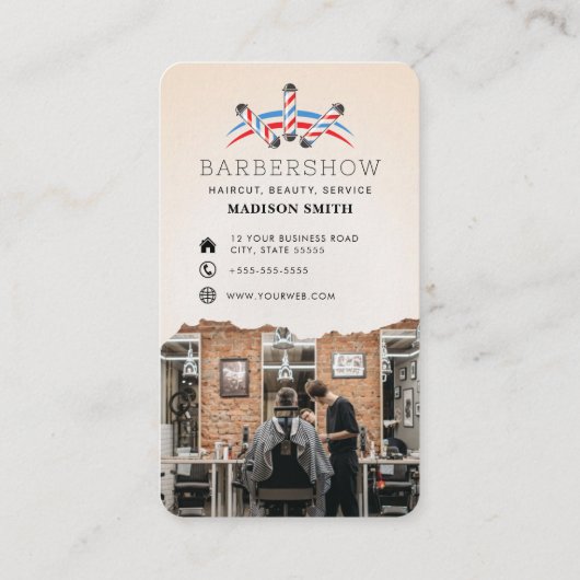 Barbershop Professional Hair 名刺 (裏面)