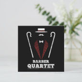 Barbershop Quartet Costume Singing Uniform Gift 招待状 (スタンド正面)