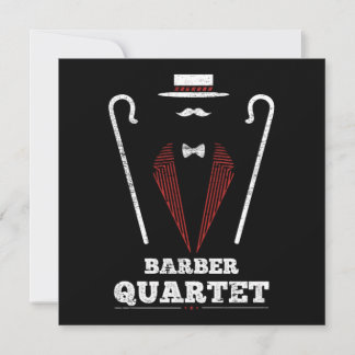 Barbershop Quartet Costume Singing Uniform Gift 招待状