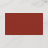 Barbershop Simple Budget Appointment Reminder Card 予約カード (裏面)